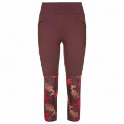 Damskie legginsy fitness 3/4 Kilpi SOLAS-W. Czerwone legginsy Kilpi, m, bez wzorów. Za 153.53 zł.