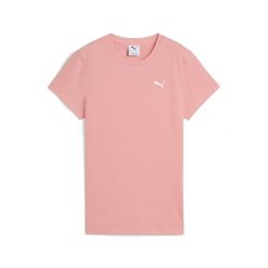 Damska koszulka prążkowana ESS ELEVATED PUMA Pink Fruit. Czerwone koszulki sportowe Puma, bez wzorów, prążkowane, bez ramiączek. W wyprzedaży za 74.00 zł.