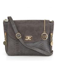 Mia Tomazzi Skórzana torebka "Dergano" w kolorze ciemnoszarym - 26 x 21 x 10 cm rozmiar: onesize. Szare torby na ramię Mia Tomazzi, bez wzorów, z materiału, na ramię, bez dodatków. Za 295.99 zł.