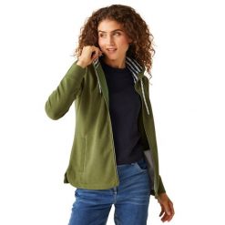 Bayletta damska bluza z kapturem. Zielone bluzy Regatta, bez wzorów, z kapturem. W wyprzedaży za 257.00 zł.