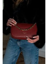 Victor & Hugo Paris Skórzana torebka "Paola" w kolorze brązowoczerwonym - 23 x 15 x 6 cm rozmiar: onesize. Brązowe torby na ramię Victor & Hugo Paris, bez wzorów, z materiału, na ramię, bez dodatków. Za 217.99 zł.