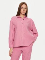 American Vintage Koszula Vylow VYL06AH24 Różowy Loose Fit. Czerwone koszule American Vintage, m, bez wzorów, z bawełny, vintage, bez kołnierzyka, bez ramiączek. Za 319.99 zł.