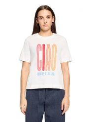 CARTOON Koszulka w kolorze białym rozmiar: 38. Białe bluzki Cartoon, bez wzorów, z bawełny, bez kołnierzyka, bez ramiączek. Za 60.99 zł.