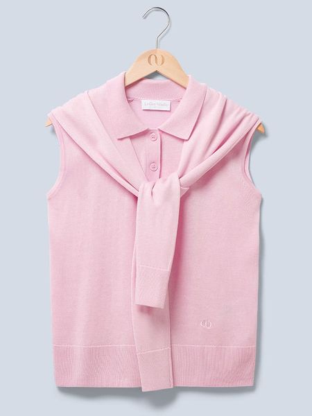 LeGer Top "Darina" w kolorze jasnoróżowym rozmiar: 38. Różowe topy LeGer, bez wzorów, bez kołnierzyka, bez ramiączek. Za 226.77 zł.