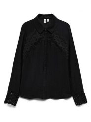 Vero Moda Koszula w kolorze czarnym rozmiar: L. Czarne koszule Vero Moda, l, bez wzorów, z koronki, bez kołnierzyka, bez ramiączek. Za 149.95 zł.