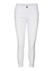Noisy may Dżinsy "Kimmy" - Skinny fit - w kolorze białym rozmiar: W25/L32. Białe jeansy Noisy may, l, z aplikacjami. Za 44.09 zł.