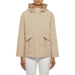 Kurtka GEOX W BULMYA PARKA Beżowy. Brązowe kurtki Geox, z tkaniny, bez kaptura. Za 530.99 zł.
