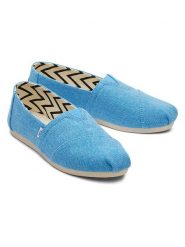 TOMS Espadryle w kolorze niebieskim rozmiar: 42. Niebieskie espadryle Toms, bez wzorów, bez obcasa, bez zapięcia. Za 98.95 zł.