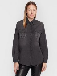 Liu Jo Koszula UF2107 D4555 Szary Regular Fit. Szare koszule Liu Jo, bez wzorów, z bawełny, bez kołnierzyka, bez ramiączek. Za 469.99 zł.