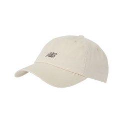 Czapka damska New Balance LAH51009LIN – beżowa. Brązowe czapki New Balance, bez wzorów, z materiału. Za 109.99 zł.