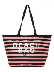 Lucky Bees Torba plażowa w kolorze jasnoróżowo-czarnym - 53 x 34 x 18 cm rozmiar: onesize. Czarne torby na ramię Lucky Bees, bez wzorów, z materiału, na ramię, bez dodatków. Za 130.99 zł.