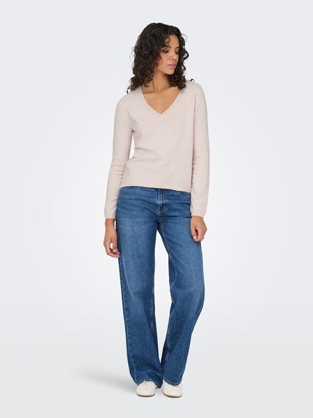ONLY Sweter w kolorze beżowym rozmiar: L. Brązowe swetry Only, l, bez wzorów, z materiału, bez ramiączek. Za 58.41 zł.