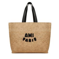 Torebka AMI PARIS. Brązowe shopper AMI PARIS, bez wzorów, bez dodatków. Za 3,179.00 zł.