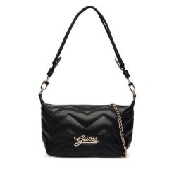 Torebka Guess. Czarne listonoszki Guess, z aplikacjami, bez dodatków. Za 264.99 zł.