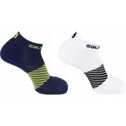 Skarpety do biegania Salomon XA Running 2 pary. Niebieskie skarpety Salomon, bez wzorów. W wyprzedaży za 59.00 zł.