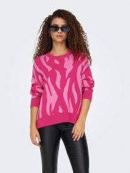 ONLY Sweter w kolorze różowym rozmiar: M. Różowe swetry Only, m, bez wzorów, bez ramiączek. Za 101.23 zł.
