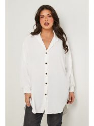 Curvy Lady Koszula w kolorze białym rozmiar: 48/50. Białe koszule Curvy Lady, bez wzorów, klasyczne, bez kołnierzyka, bez ramiączek. Za 123.25 zł.