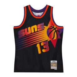 Koszulka Phoenix Suns Big Face 7.0 Swingman 1996/97. Czarne bluzki Mitchell & Ness, bez wzorów, sportowe, bez kołnierzyka, bez ramiączek. Za 549.50 zł.