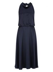 Vera Mont Sukienka w kolorze granatowym rozmiar: 42. Niebieskie sukienki Vera Mont, bez wzorów, bez kołnierzyka, bez ramiączek, midi. Za 295.95 zł.