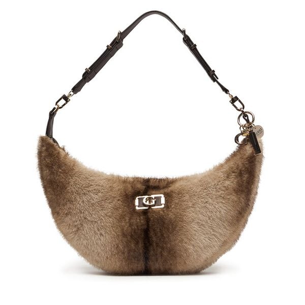 Torebka Guess. Brązowe torebki klasyczne Guess, z aplikacjami, bez dodatków. Za 639.99 zł.