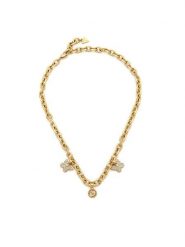 Guess Zestaw naszyjnik i kolczyki JUBN06 129JW Złoty. Żółte naszyjniki Guess, ze stali. Za 378.99 zł.