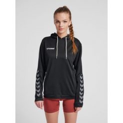 Bluza damska z kapturem Hummel hmlAUTHENTIC Poly. Białe bluzy Hummel, s, bez wzorów, z dżerseju, z kapturem. Za 212.45 zł.