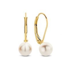 Beloro Kolczyki typu creole Beloro Jewels Monte Napoleone Perla złoty - 9-karatowe złoto Kolczyki koła 1 ct Damski. Żółte kolczyki Beloro, z perłą, złote. Za 476.99 zł.