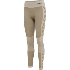 Damskie legginsy mid-rise Hummel Clea. Szare legginsy Hummel, bez wzorów, z dzianiny, na jogę i pilates. Za 212.00 zł.