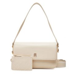 Torebka Tommy Hilfiger. Brązowe torebki klasyczne TOMMY HILFIGER, bez wzorów, bez dodatków. Za 419.99 zł.