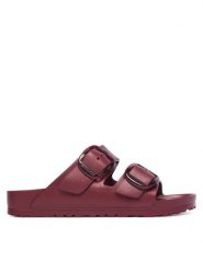Birkenstock Klapki Arizona Big Buckle 1033115 Bordowy. Czerwone klapki Birkenstock, bez wzorów, z syntetyku, bez obcasa. Za 299.99 zł.