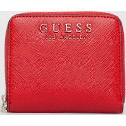 Guess Jeans - Portfel. Czarne portfele Guess Jeans, z aplikacjami, z jeansu. Za 219.90 zł.