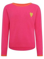 Zwillingsherz Kaszmirowy sweter w kolorze różowym rozmiar: XL. Różowe swetry Zwillingsherz, xl, bez wzorów, z kaszmiru, bez ramiączek. Za 347.99 zł.