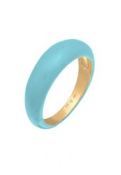 Elli Damska obrączka do łączenia z emalią pomarańczową w pozłacanym srebrze 925 Sterling Silver Pierścionki 1 ct Damski. Brązowe pierścionki Elli, pozłacane. Za 253.99 zł.