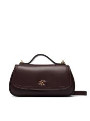Calvin Klein Torebka LV04F3679G Bordowy. Czerwone torebki klasyczne Calvin Klein, bez wzorów, ze skóry, bez dodatków. Za 409.99 zł.