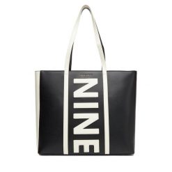 Torebka Nine West. Czarne shopper Nine West, bez wzorów, bez dodatków. Za 369.99 zł.