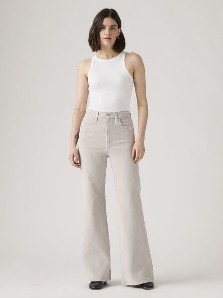 Levi's Dżinsy - Flared fit - w kolorze szarym rozmiar: W33/L32. Szare jeansy Levi's®, l, z aplikacjami, z podwyższonym stanem. Za 189.95 zł.