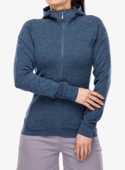 Bluza z kapturem damska Rab Nexus Hoody. Niebieskie bluzy RAB, l, bez wzorów, z elastanu, z kapturem. Za 369.99 zł.