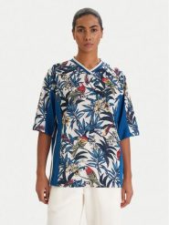 Adidas T-Shirt Farm Rio Premium KD4629 Niebieski Loose Fit. Niebieskie t-shirty Adidas, xs, bez wzorów, z syntetyku, bez kołnierzyka, bez ramiączek. Za 399.99 zł.