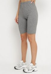 Ciemnoszare Klasyczne Szorty Liravelle. Szare szorty Born2be, bez wzorów, eleganckie. Za 19.99 zł.