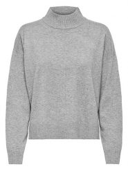 JDY Sweter w kolorze szarym rozmiar: XXL. Szare golfy JDY, xxl, bez wzorów, z wełny, bez ramiączek. Za 52.79 zł.