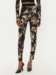 Versace Jeans Couture Legginsy 78HAC101 Czarny Slim Fit. Czarne legginsy Versace Jeans Couture, bez wzorów, z jeansu. Za 339.99 zł.
