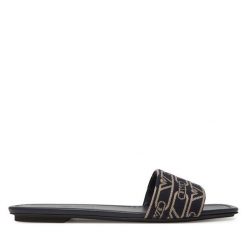 Klapki Emporio Armani. Niebieskie klapki Emporio Armani, bez wzorów, bez obcasa. Za 719.99 zł.