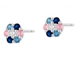Kolczyki srebrne z cyrkoniami. Szare kolczyki Apart, z cyrkonią, srebrne. Za 119.00 zł.