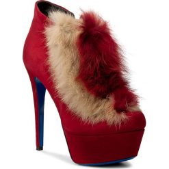 Botki LORIBLU - 8I JT4147 JC Camoscio Cardinal/Lapin Beige/Card. Czerwone botki Loriblu, bez wzorów, ze skóry, bez obcasa, bez zapięcia. W wyprzedaży za 1,119.00 zł.
