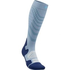 Skarpetki kompresyjne merino dla kobiet Bauerfeind. Niebieskie skarpety BAUERFEIND, bez wzorów, z wełny. Za 263.00 zł.