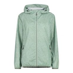 Kurtka damska przeciwdeszczowa CMP 31X7296. Zielone kurtki sportowe CMP, m, bez wzorów, z tkaniny, trekkingowe. W wyprzedaży za 139.99 zł.