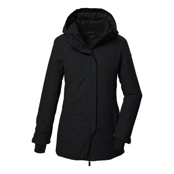 Parka damska z kapturem Killtec KOW 93. Czarne parki Killtec, l, z materiału, eleganckie, z kapturem. Za 596.65 zł.