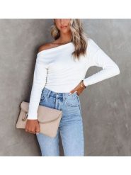 Milan Kiss Koszulka w kolorze białym rozmiar: M. Białe bluzki Milan Kiss, m, bez wzorów, bez kołnierzyka, bez ramiączek. Za 104.99 zł.