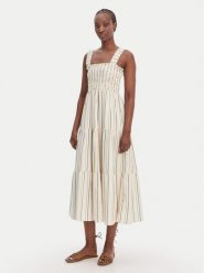 Seafolly Sukienka letnia Faithfull 55649-DR Beżowy Regular Fit. Brązowe sukienki Seafolly, na lato, m, bez wzorów, z wiskozy, bez kołnierzyka, bez ramiączek. Za 639.99 zł.