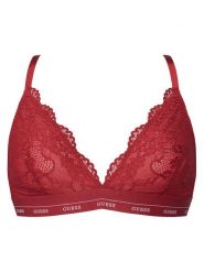 Guess Biustonosz braletka O4YC00 PZ01C Czerwony. Czerwone biustonosze Guess, z aplikacjami, z syntetyku. Za 139.99 zł.